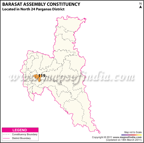 Barasat Assembly Constituency Map 