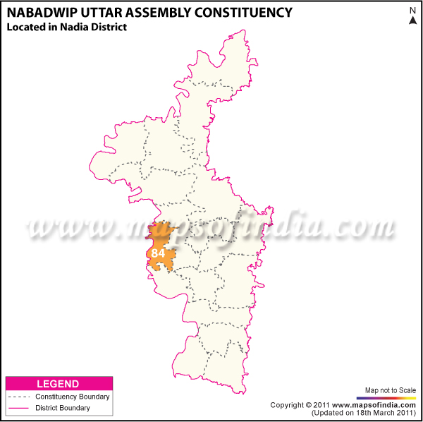 Nabadwip Assembly Election Results 2016, Winning MLA List, Constituency Map