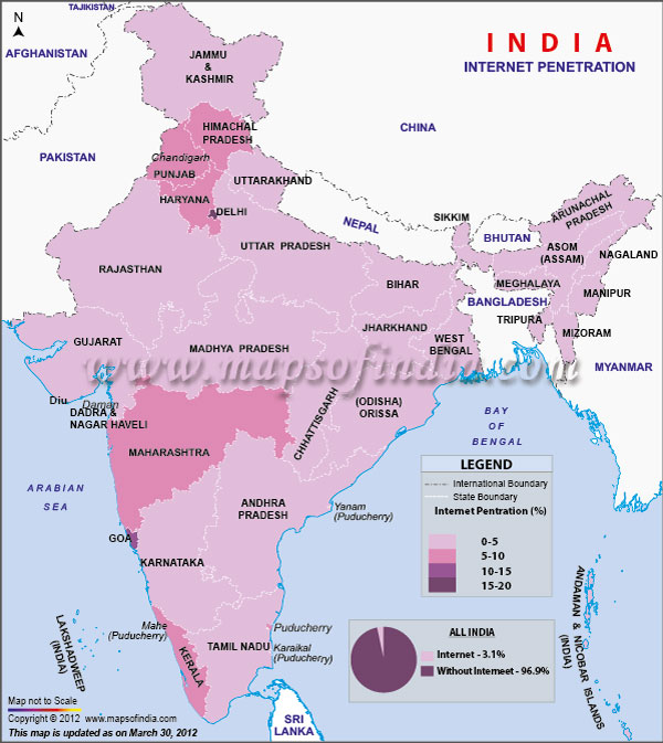 Map of Internet Penetration