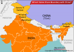 Which States Share Boundary with China?