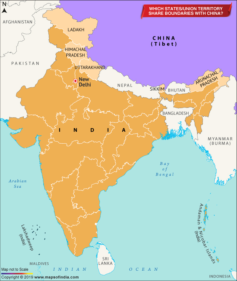 Which States Share Boundary with China? - Answers