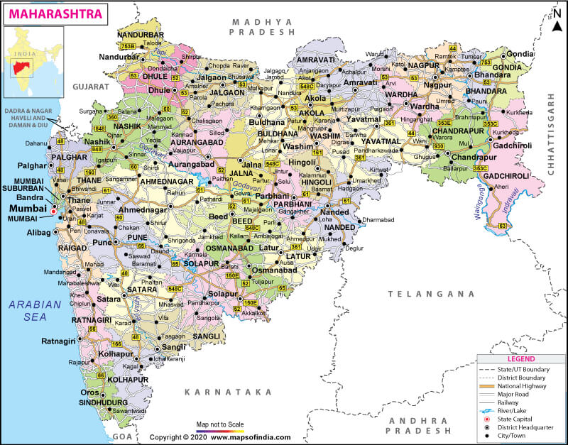 Maharashtra Map - Answers