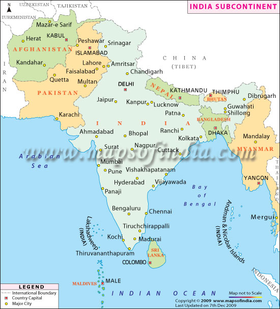 political map of india and surrounding countries Neighbouring Countries Of India political map of india and surrounding countries