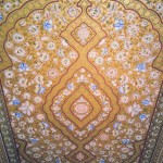 Carvings on ceilings in Junagarh fort