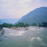 View from bridge at Bhuntar