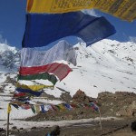 Buddhist prayer flags at Zingzingbar