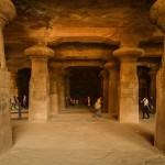 Hall at elephanta caves