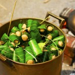 Pongala served in other form with leaf