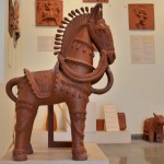 Terracotta horse at Alankar Museum