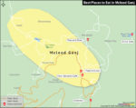 Map Showing Best Places to Eat in McLeod Ganj