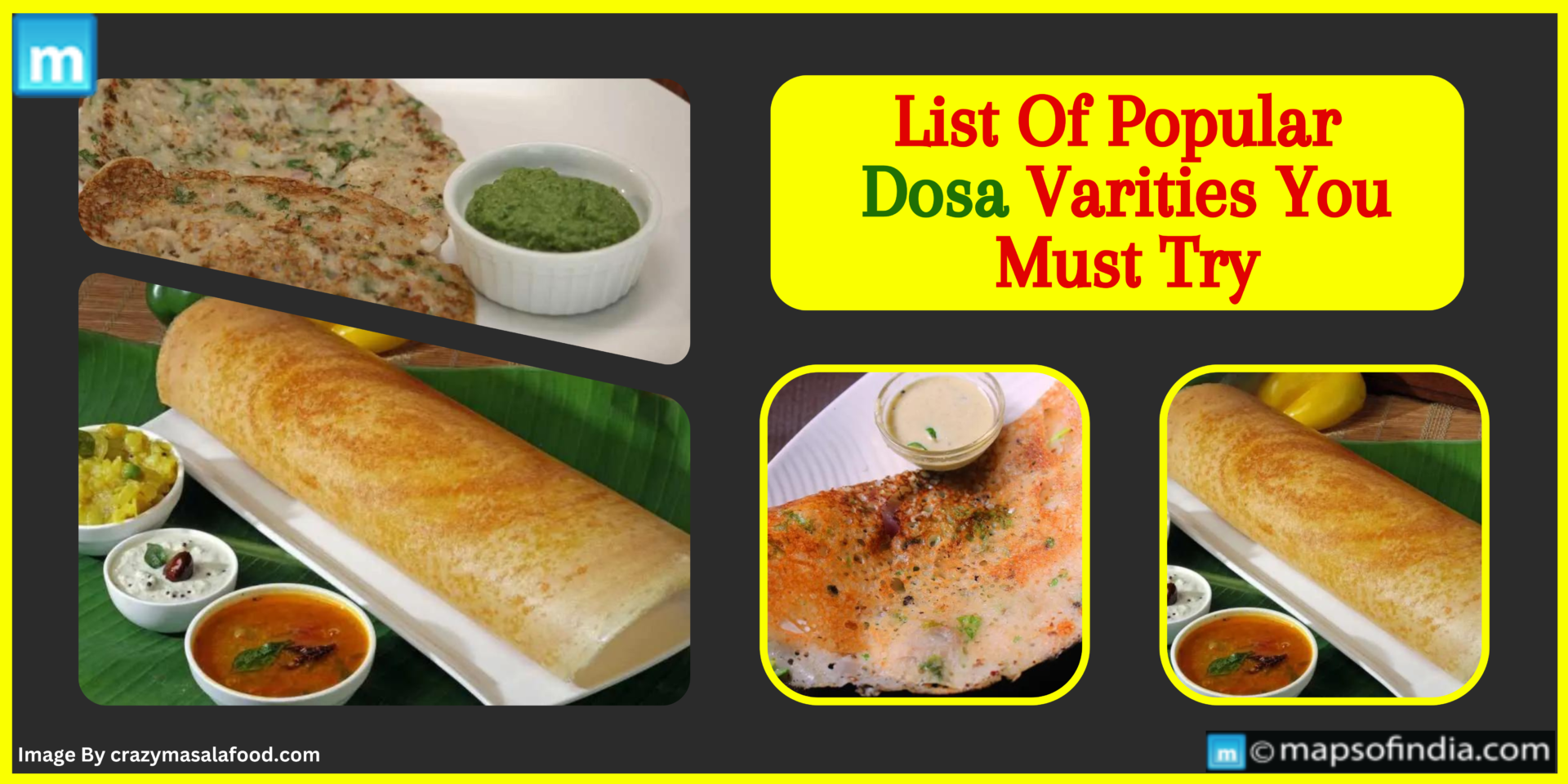 List Of Popular Dosa Varieties You Must Try Once - Asian dishes