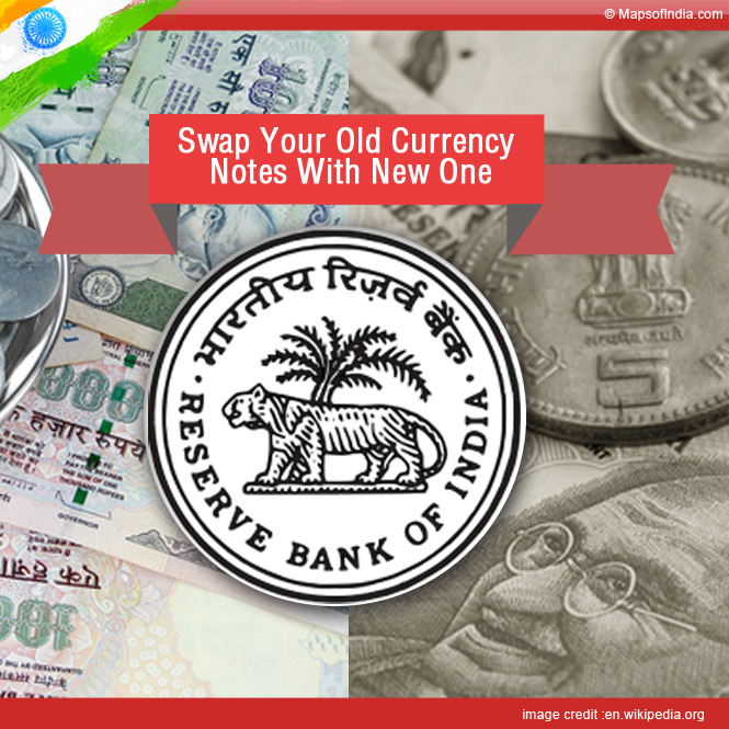 Swap your old currency notes with new one