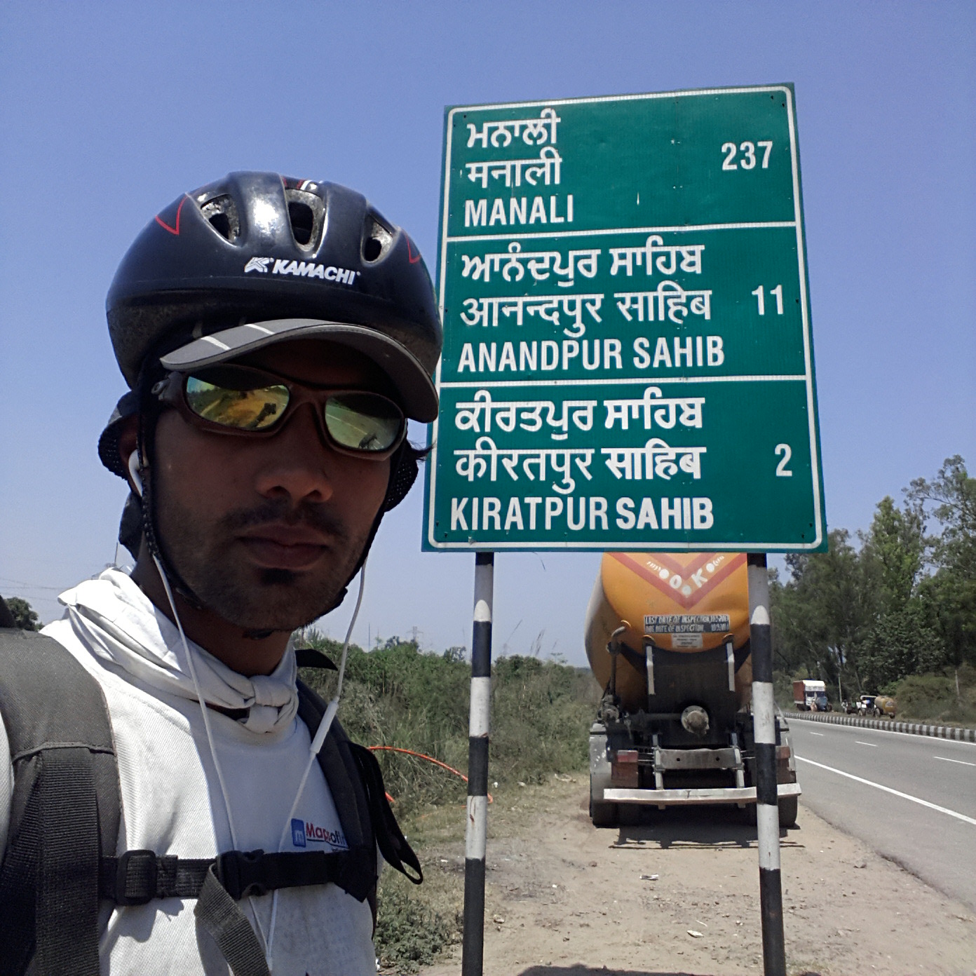 Day 68 - Ludhiana to Kiratpur Sahib, Punjab (Kanyakumari to Leh cycling)