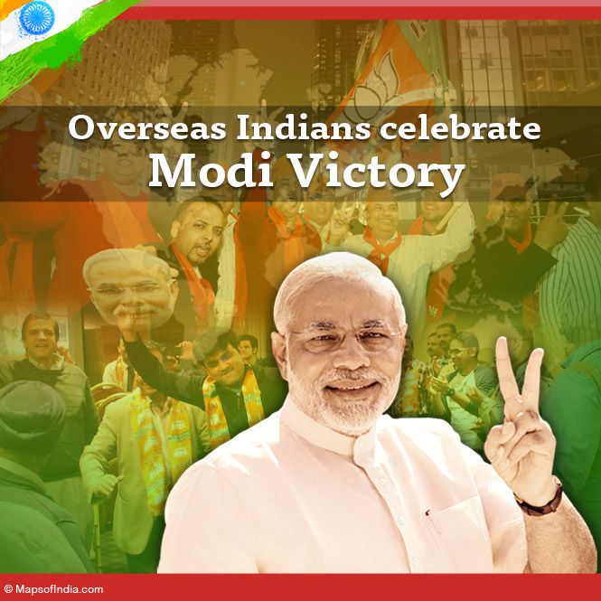Overseas Indians celebrate Modi Victory