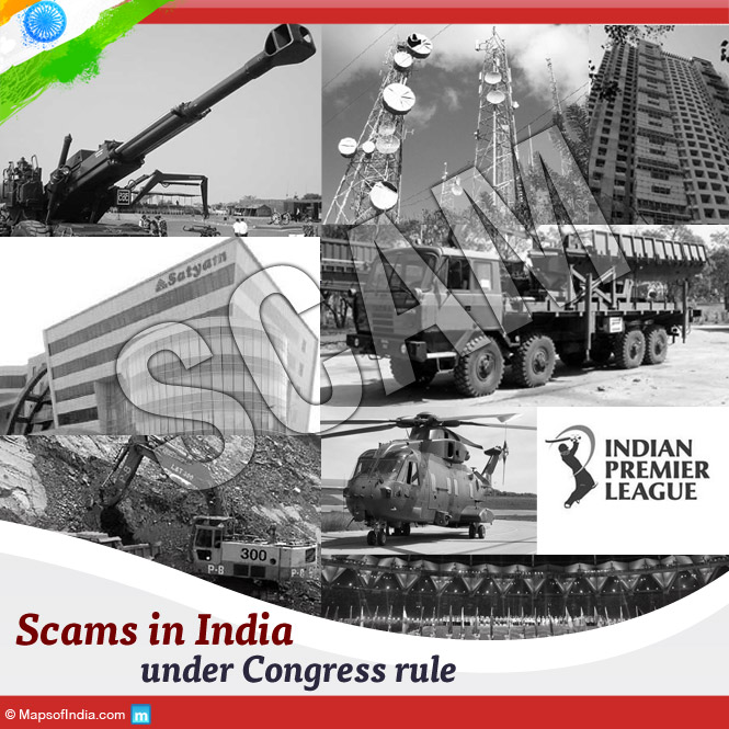 Scams in India under Congress rule