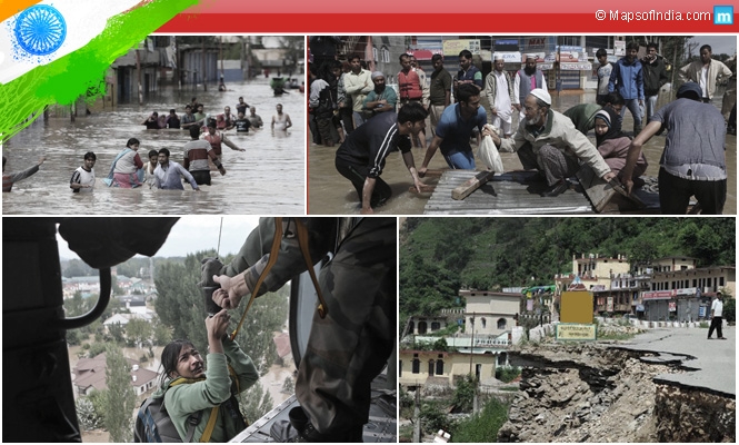 Indian Army in Kashmir flood relief