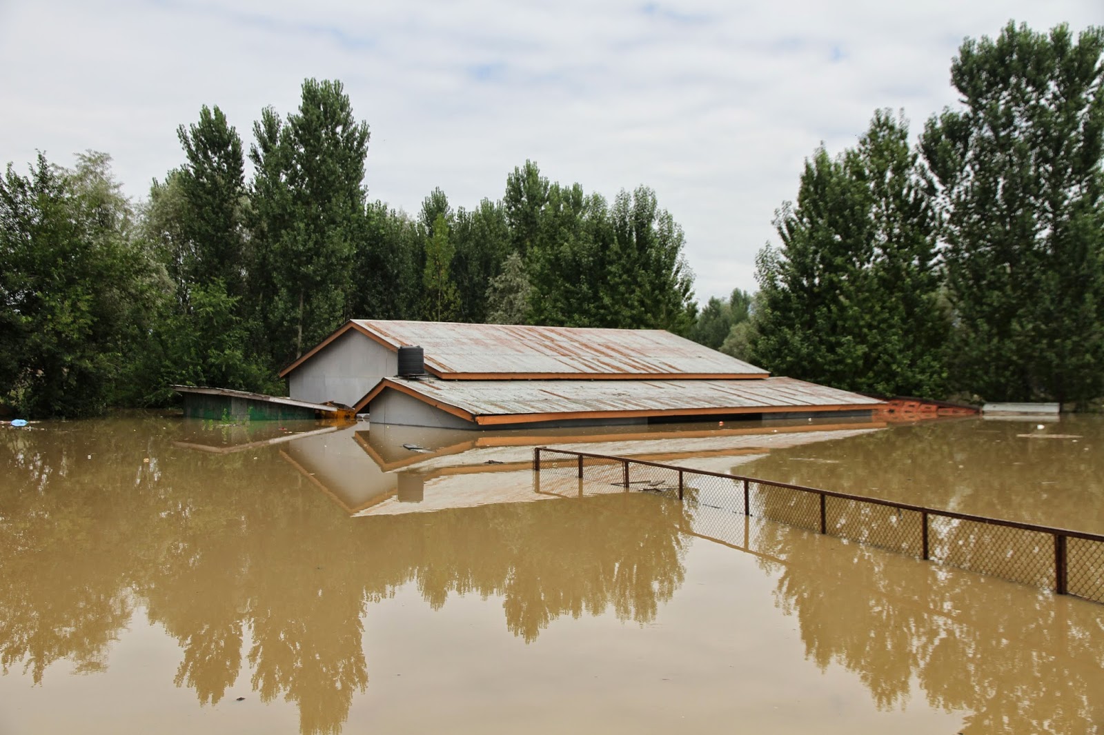 Damage to houses in Kashmir Flood