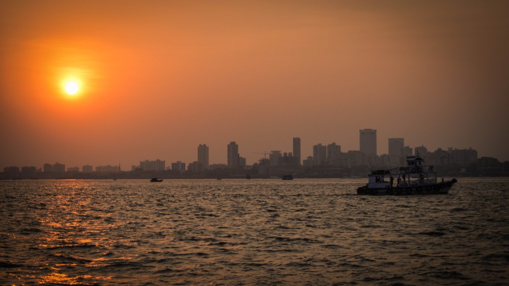 Sun and the Sea at the Sunset