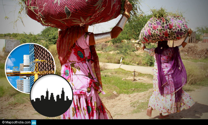 The rural and urban India