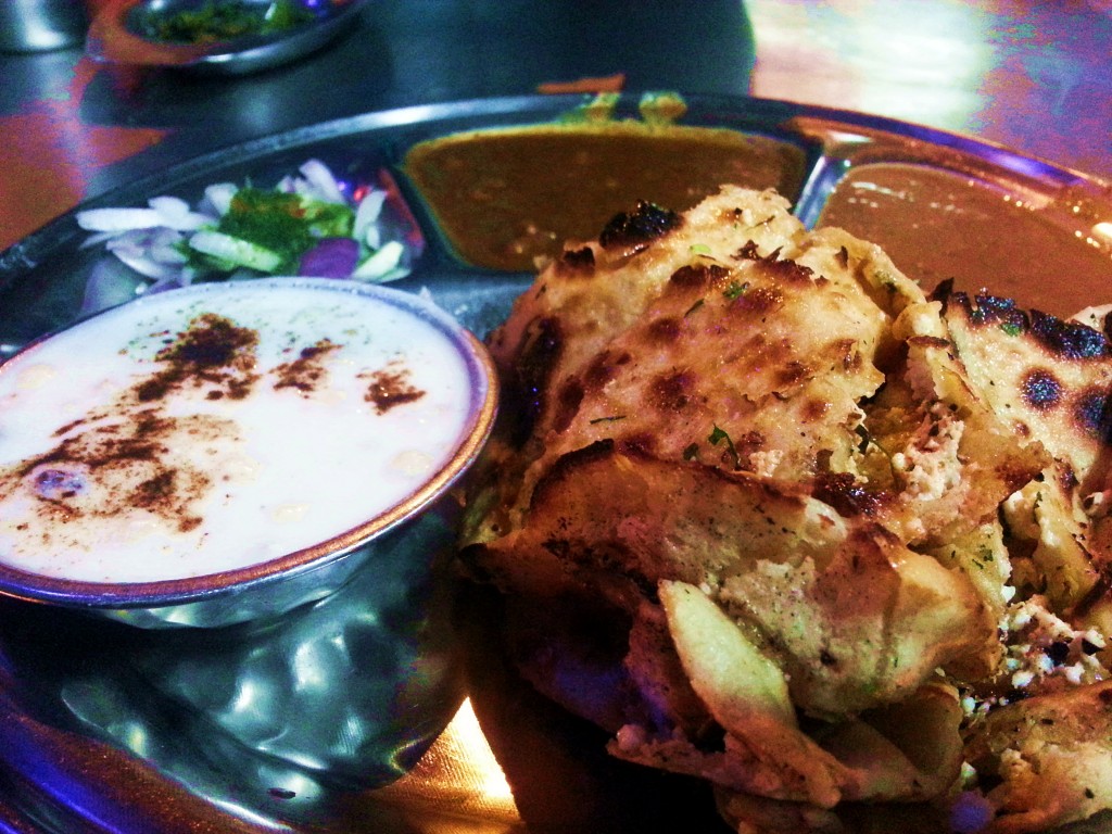 Amritsari chur chur naan at Paharganj, Delhi