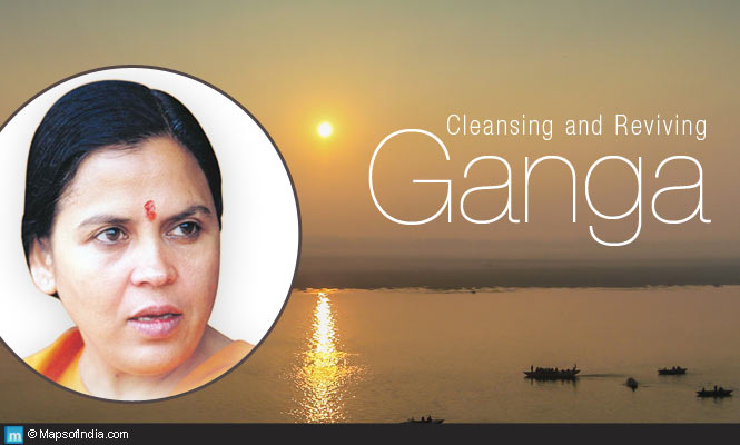Uma Bharti Promises to Clean Ganga in Two Years