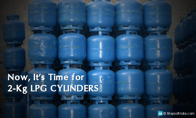 2kg Lpg Cylinders at Local Kirana Stores Image