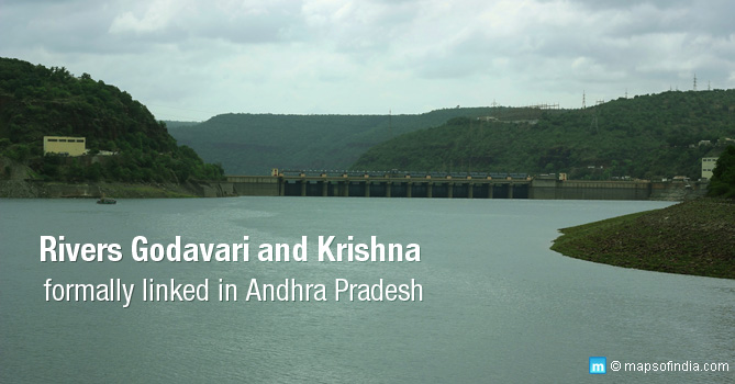 Godavari, Krishna Rivers Linked in Andhra Pradesh