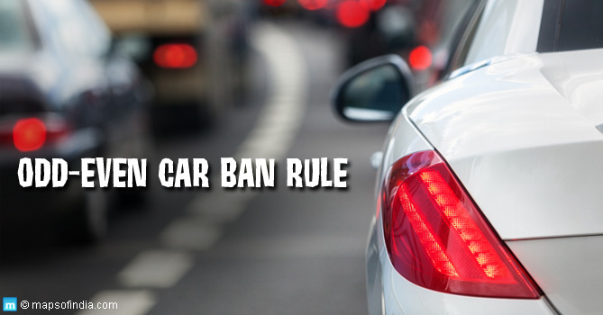 Odd even numbered vehicles to Run on alternate days in Delhi