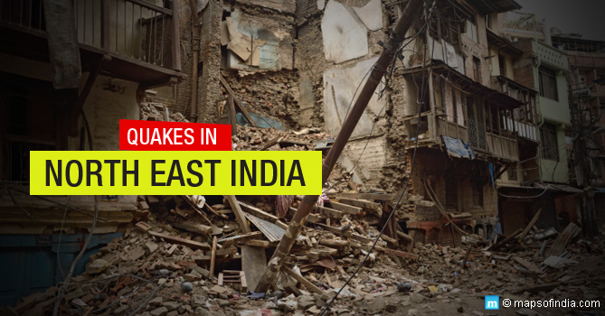 Major Earthquakes in Northeast India