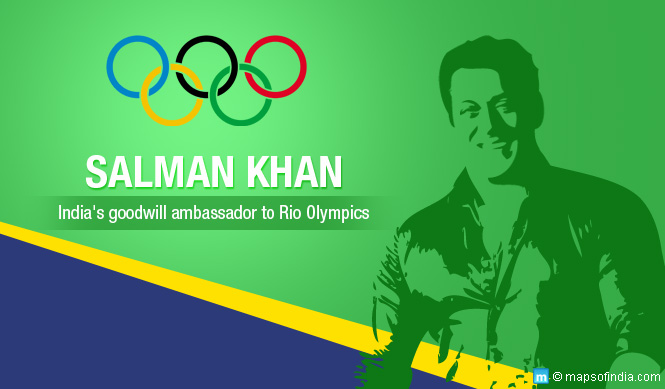 Salman Khan, India's Goodwill Ambassador to Rio Olympics 2016