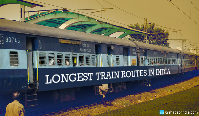 Longest Train Routes In India