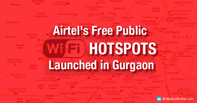 Airtel's Free-Public Wi Fi Hotspots Launched in Gurgaon