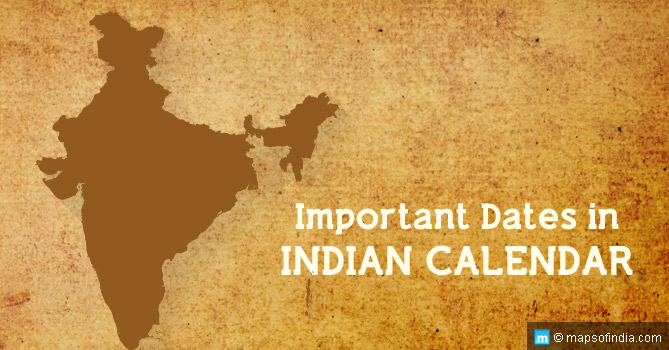 Important Dates and Day in the Indian Calendar