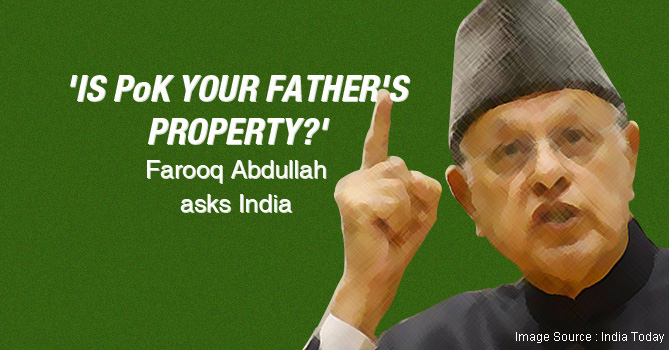 Farooq Abdullah Doubts India's Claim of POK