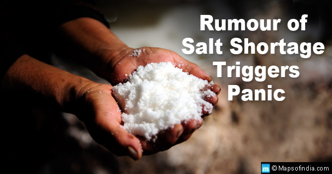 Rumour of Salt Shortage Triggers Panic
