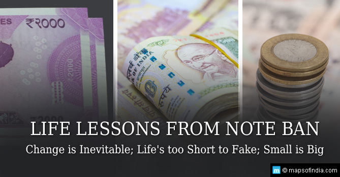 Spiritual Life Lessons after Note Ban in India