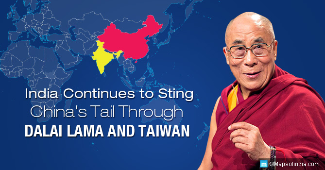 India Continues to Sting China's Tail Through Dalai Lama and Taiwan