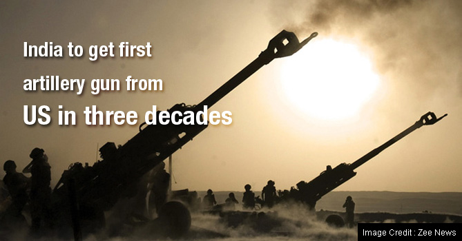 Howitzer M-777s Artillery Guns