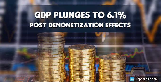 GDP PLUNGES TO 6.1 PERCENT