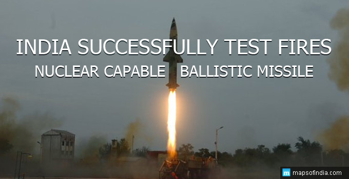 prithvi-II missile test