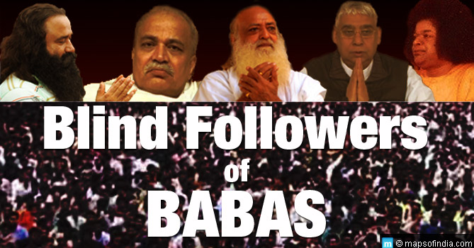Blind followers of babas
