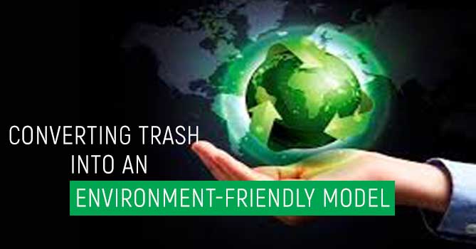 How can India convert its trash in an environment-friendly model?