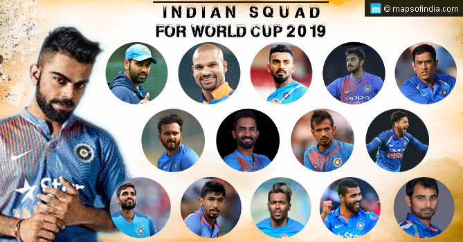 2019 Indian Cricket World Cup Team