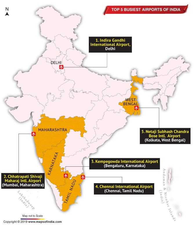 Busiest Airports of India in 2018-19