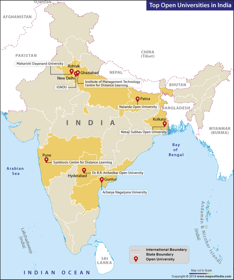 Online Distance Learning Through Open Universities in India