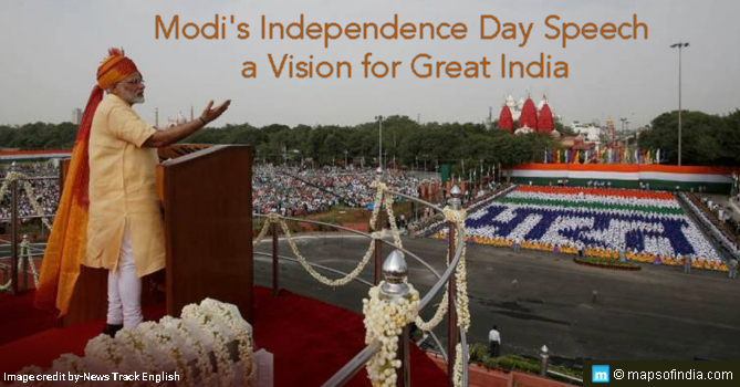 Modi's Independence Day Speech a Vision for Great India