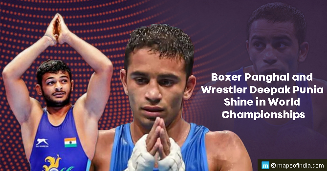 Boxer Panghal and Wrestler Deepak Punia Shine in World Championships