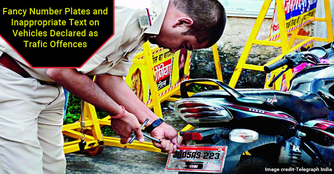 Fancy Number Plates and Inappropriate Text on Vehicles Declared as Traffic Offences