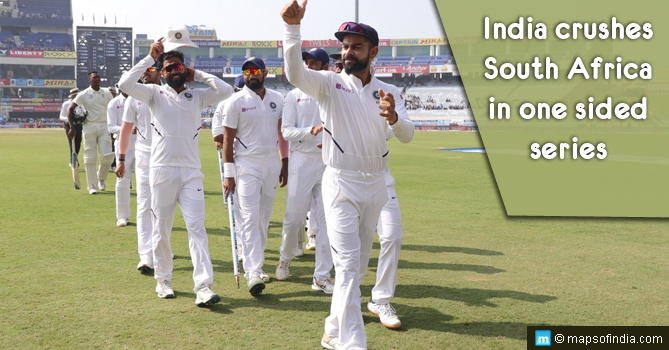 India Crushes South Africa in One Sided Series