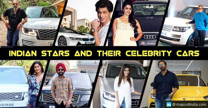 Indian celebrities standing next to their supercars